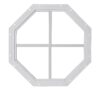 18" Octagon Shed Window - Image 3