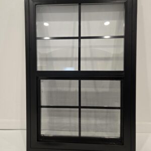 18x27 Durable Vinyl Windows with Double Pane Tempered Glass – Black or White