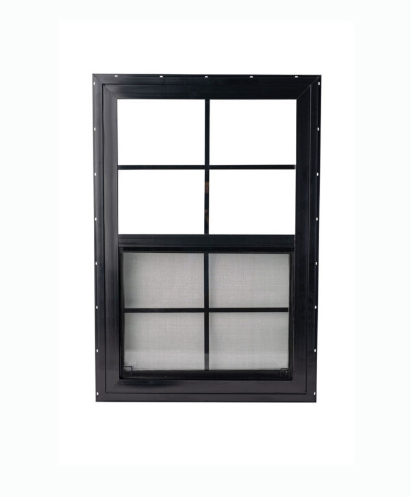 18x27 Durable Vinyl Windows with Double Pane Tempered Glass – Black or White - Image 2