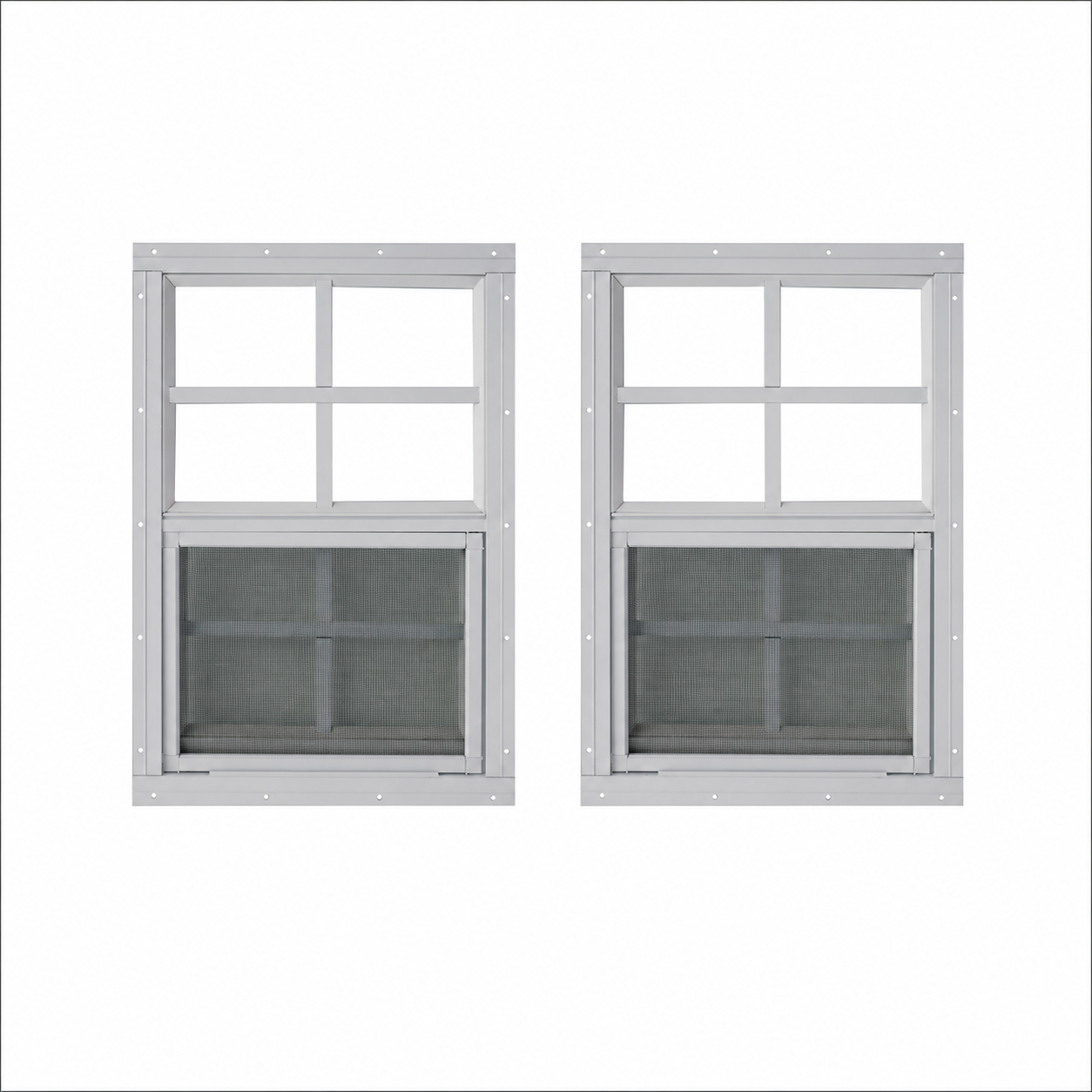 Durable & Stylish 14x21 Aluminum Shed Window with Tempered Glass – Easy Install (2 Pack)